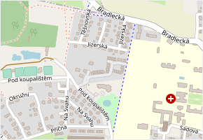 U Vodojemu v obci Kosmonosy - mapa ulice