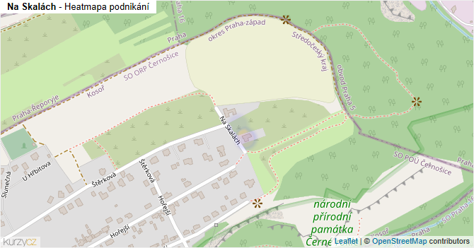 Na Skalách - mapa podnikání