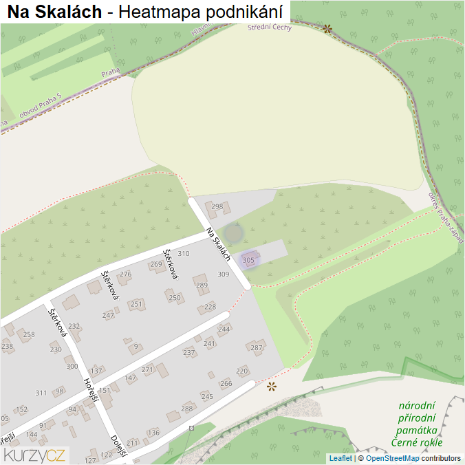 Mapa Na Skalách - Firmy v ulici.