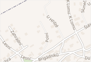 Polní v obci Kosoř - mapa ulice