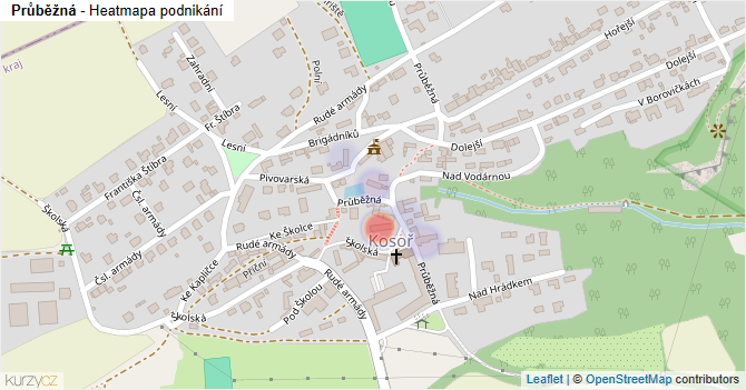 Průběžná - mapa podnikání