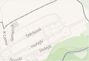 Štěrková 232 v obci Kosoř - mapa ulice