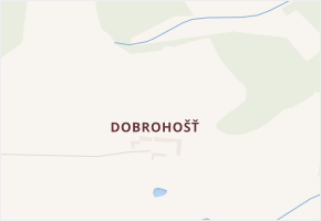 Dobrohošť v obci Kosova Hora - mapa části obce