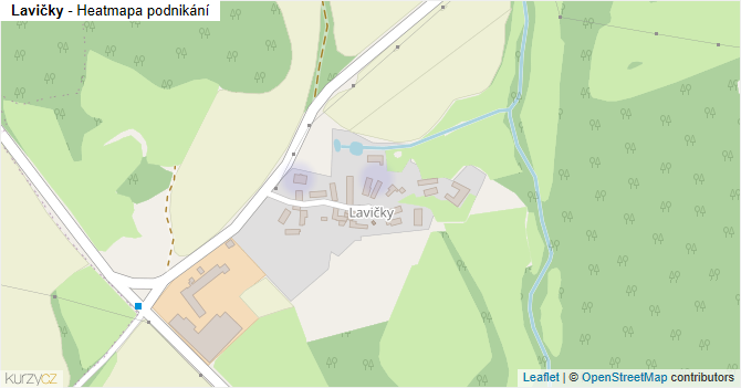Lavičky - mapa podnikání