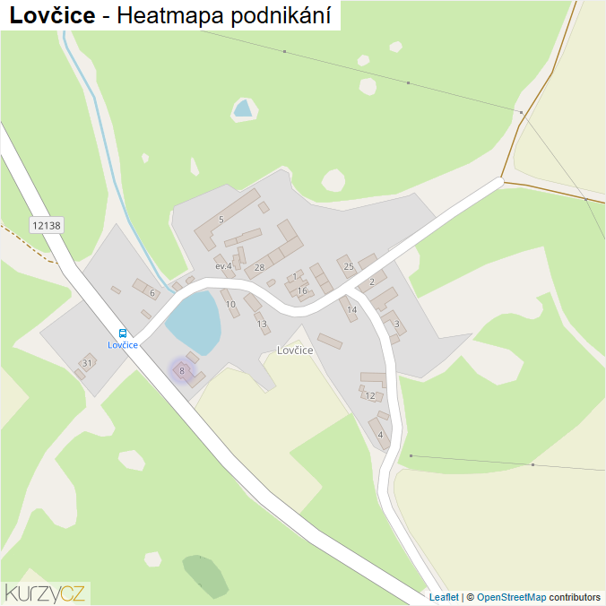 Mapa Lovčice - Firmy v části obce.