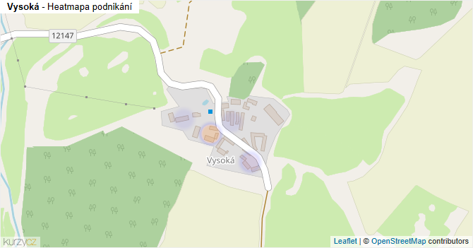 Vysoká - mapa podnikání