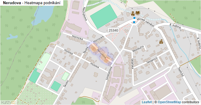Nerudova - mapa podnikání