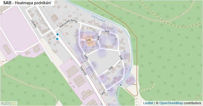 SAB - mapa podnikání