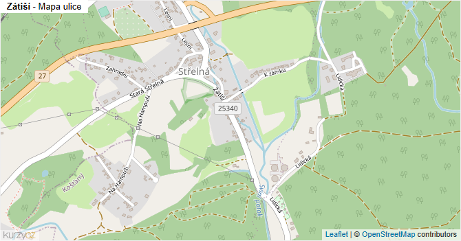 Zátiší - mapa ulice