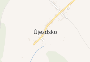 Újezdsko v obci Kostelany - mapa části obce