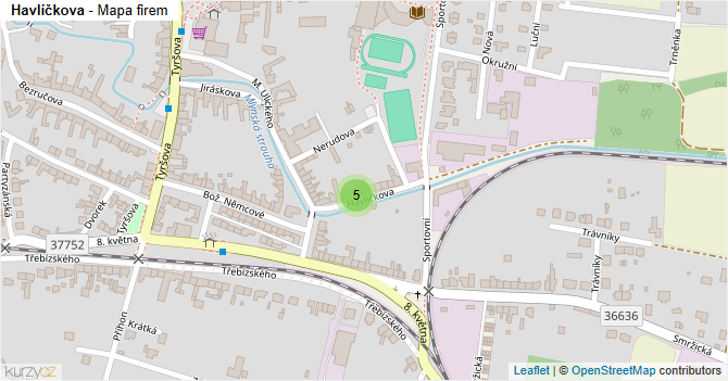 Havlíčkova - mapa firem