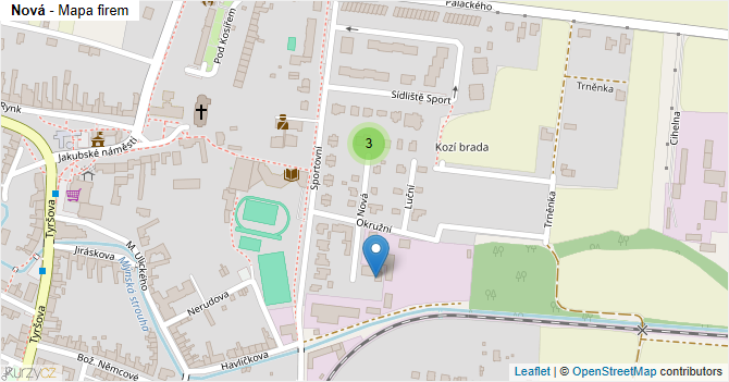 Nová - mapa firem