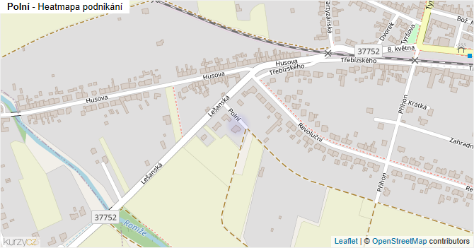 Polní - mapa podnikání