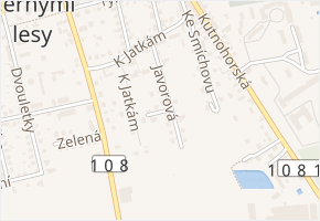 Jabloňová v obci Kostelec nad Černými lesy - mapa ulice