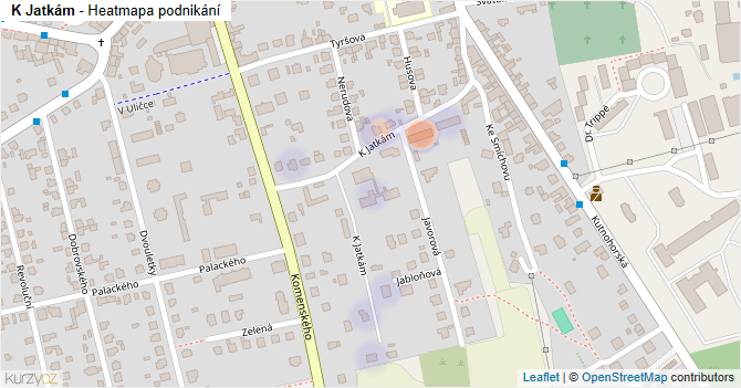 K Jatkám - mapa podnikání