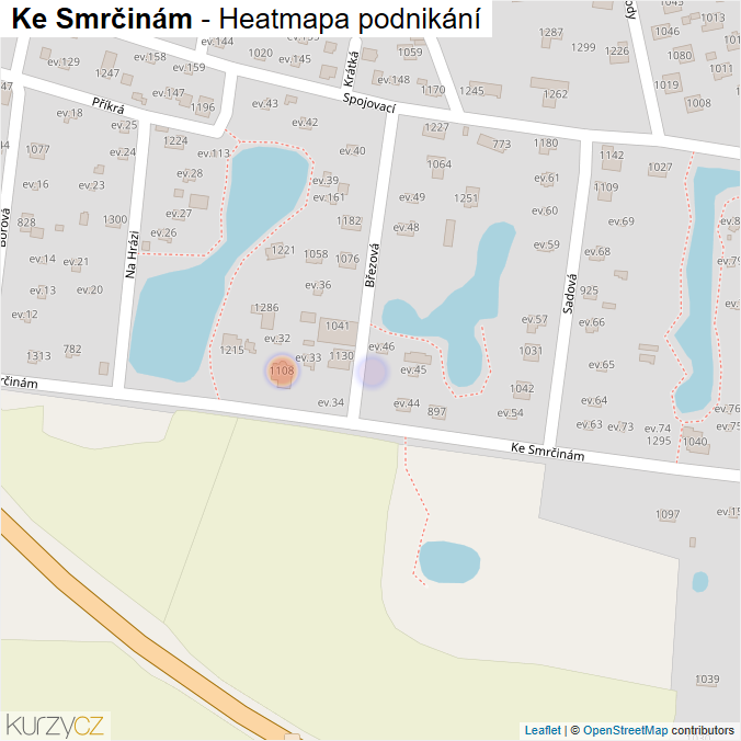 Mapa Ke Smrčinám - Firmy v ulici.