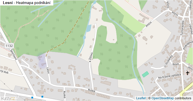 Lesní - mapa podnikání