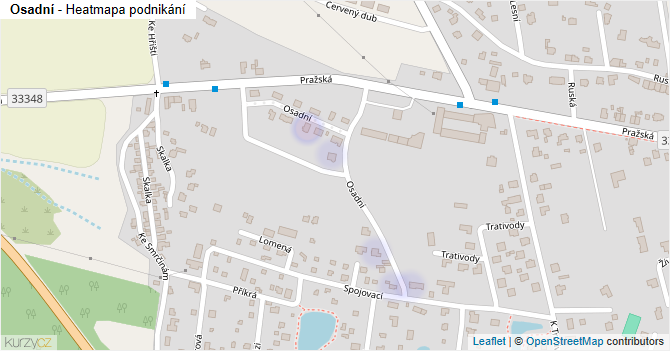Osadní - mapa podnikání