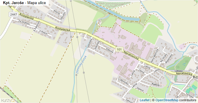 Kpt. Jaroše - mapa ulice