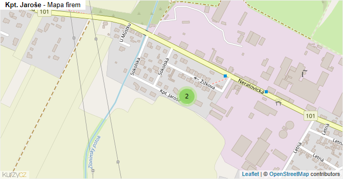 Kpt. Jaroše - mapa firem