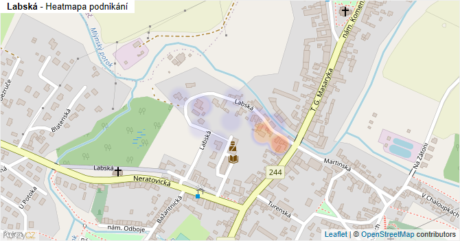 Labská - mapa podnikání