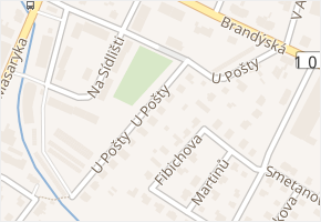 U Pošty v obci Kostelec nad Labem - mapa ulice