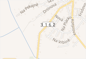 Chaloupkova v obci Kostelec nad Orlicí - mapa ulice