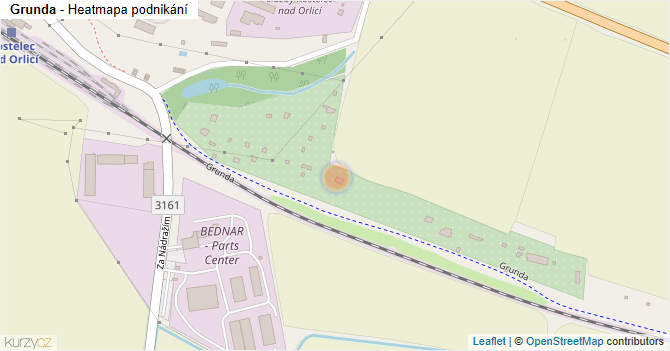 Grunda - mapa podnikání