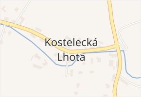 Kostelecká Lhota v obci Kostelec nad Orlicí - mapa části obce