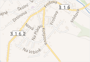Kotyzova v obci Kostelec nad Orlicí - mapa ulice