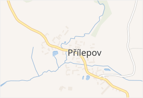 Přílepov v obci Kostelec nad Vltavou - mapa části obce