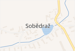Sobědraž v obci Kostelec nad Vltavou - mapa části obce
