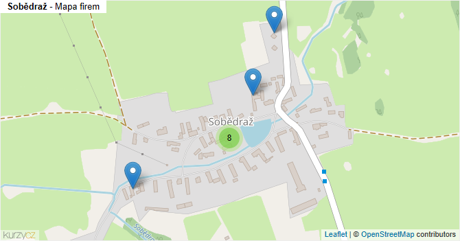 Sobědraž - mapa firem