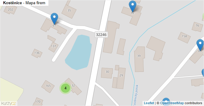 Kostěnice - mapa firem