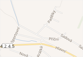 Pionýrská v obci Kostice - mapa ulice