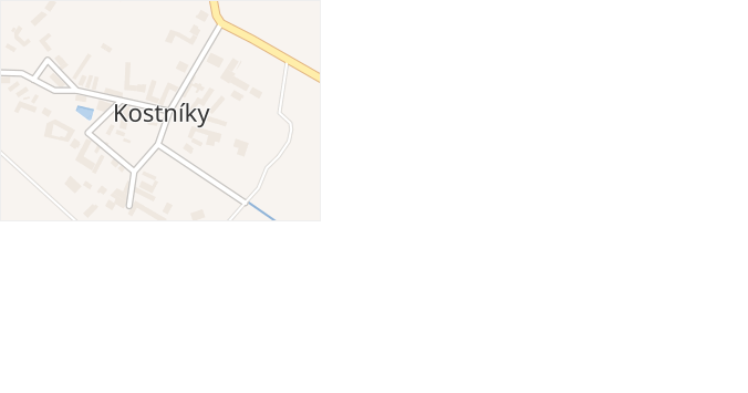 Kostníky v obci Kostníky - mapa části obce
