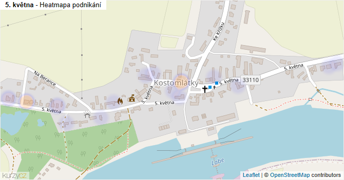 5. května - mapa podnikání