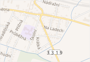 Doubravská v obci Kostomlaty nad Labem - mapa ulice