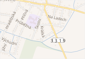Krátká v obci Kostomlaty nad Labem - mapa ulice