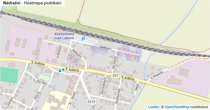 Nádražní - mapa podnikání