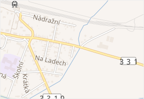 Slepá v obci Kostomlaty nad Labem - mapa ulice