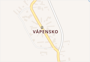 Vápensko v obci Kostomlaty nad Labem - mapa části obce