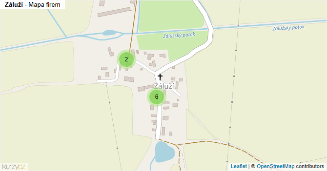 Záluží - mapa firem