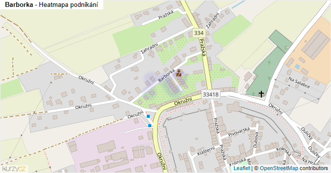 Barborka - mapa podnikání