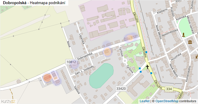 Dobropolská - mapa podnikání