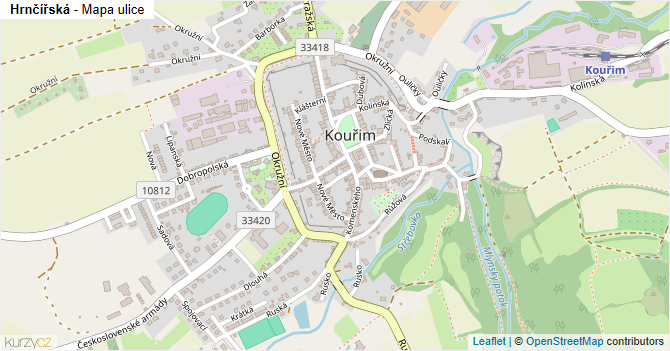 Hrnčířská - mapa ulice