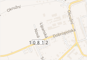Lipanská v obci Kouřim - mapa ulice