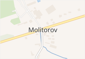 Molitorov v obci Kouřim - mapa části obce