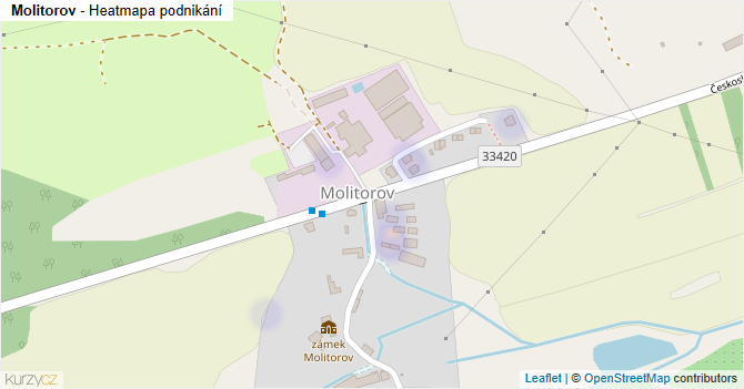 Molitorov - mapa podnikání
