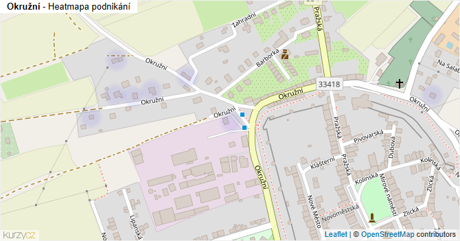 Okružní - mapa podnikání